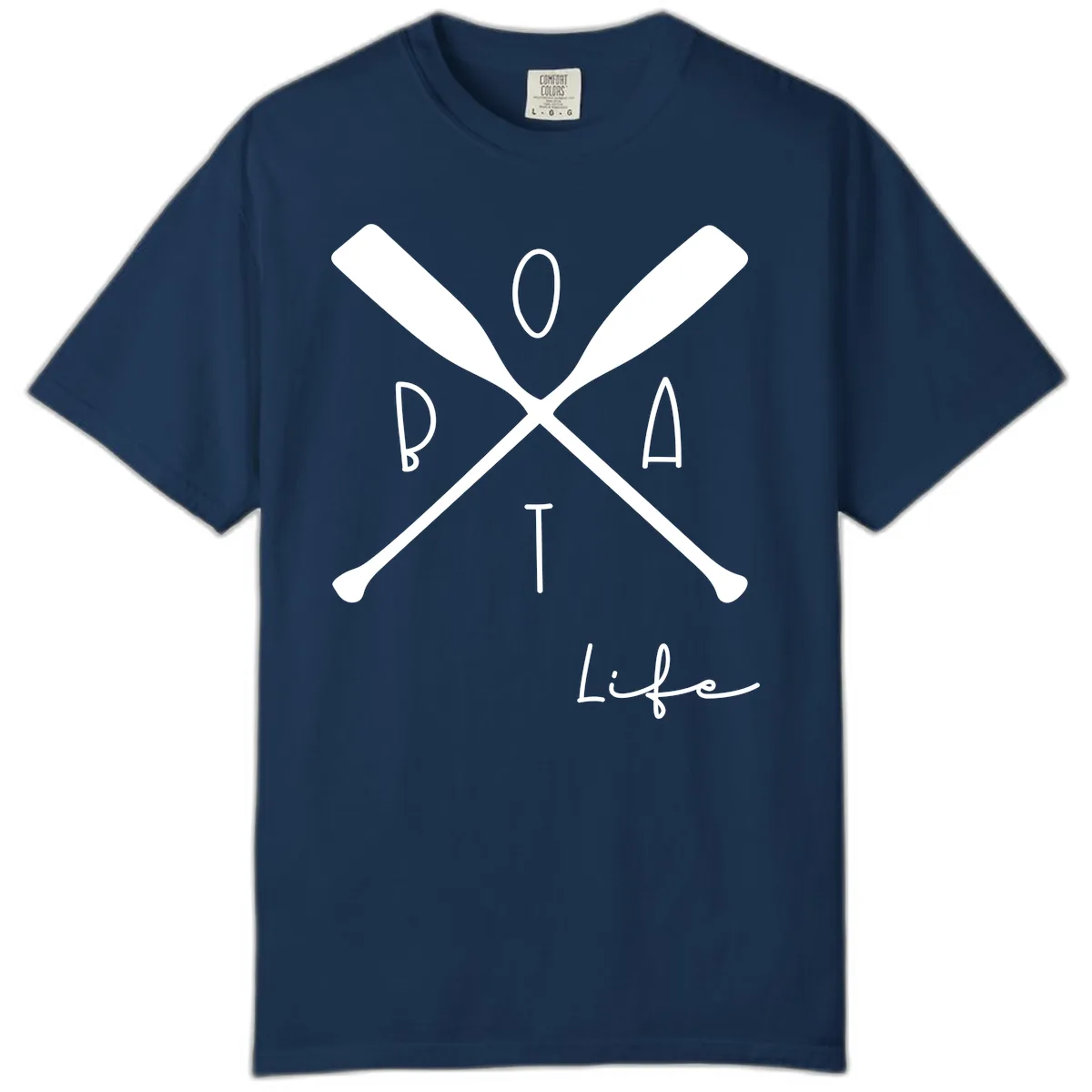 Oar Crossed Boat Life Design Comfort Color in Navy