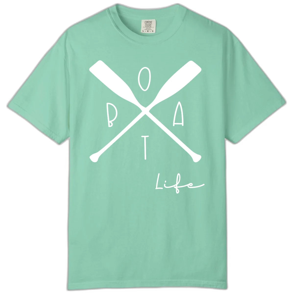 Oar Crossed Boat Life Design Comfort Color in Island Reef