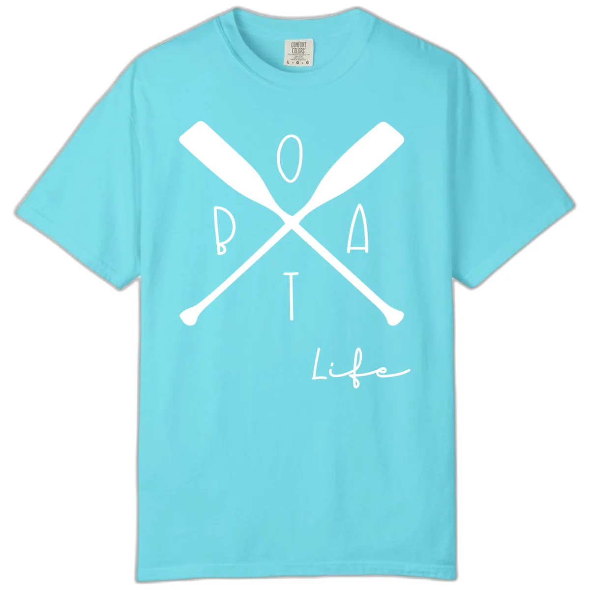 Oar Crossed Boat Life Design Comfort Color in Lagoon Blue