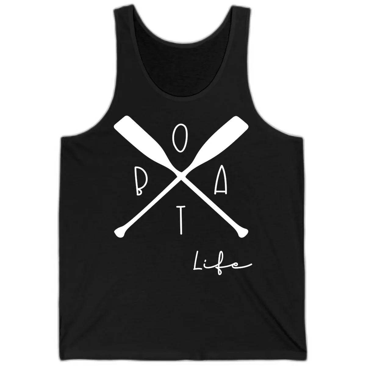 Oar Crossed Boat Life Design Tank in Black
