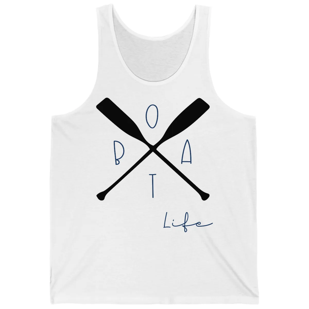 Oar Crossed Boat Life Design Tank in White
