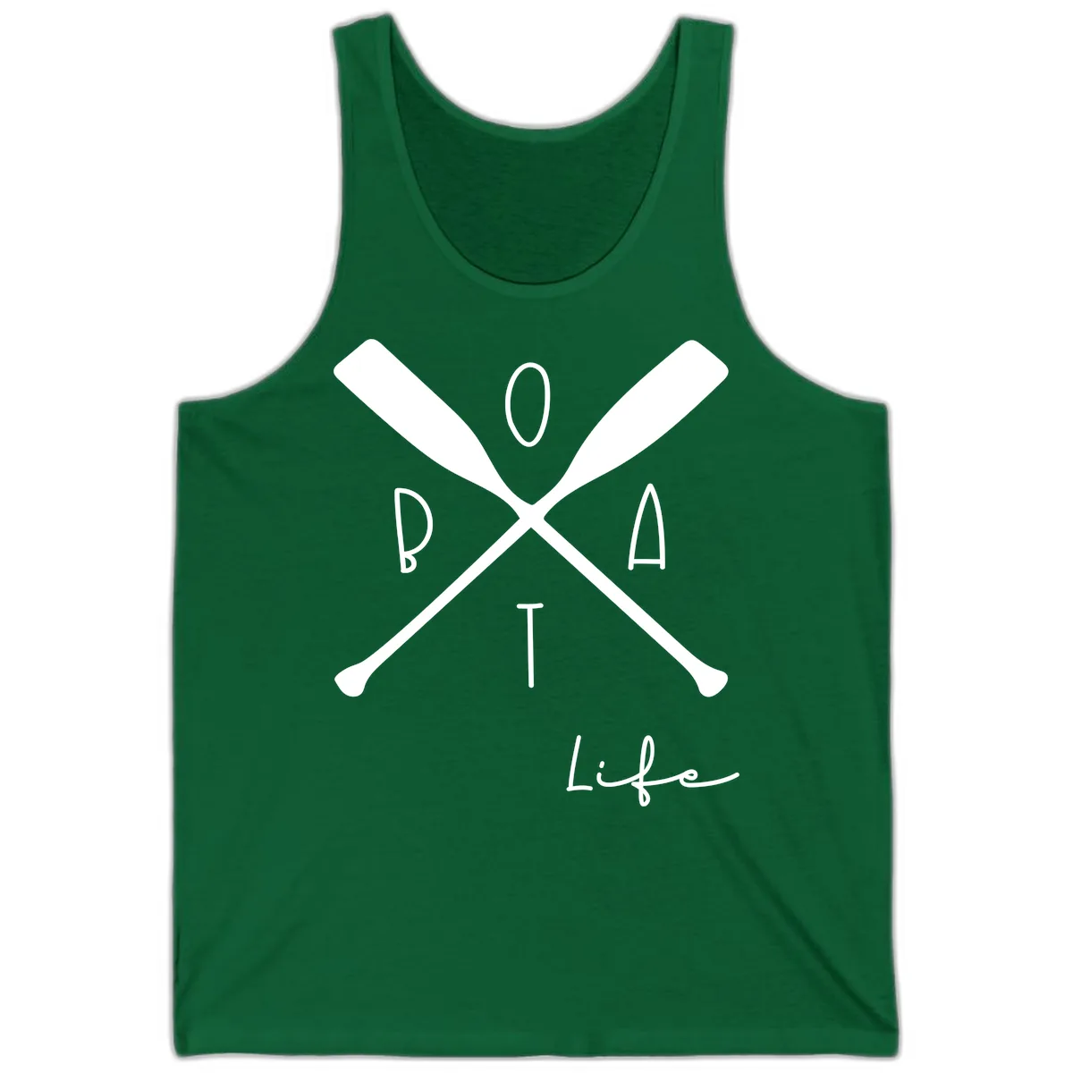 Oar Crossed Boat Life Design Tank in Kelly