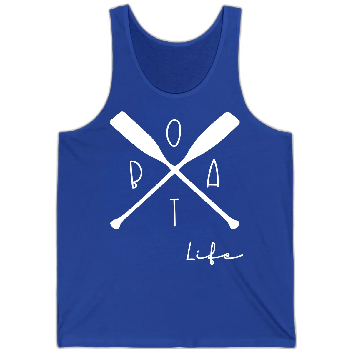 Oar Crossed Boat Life Design Tank in True Royal