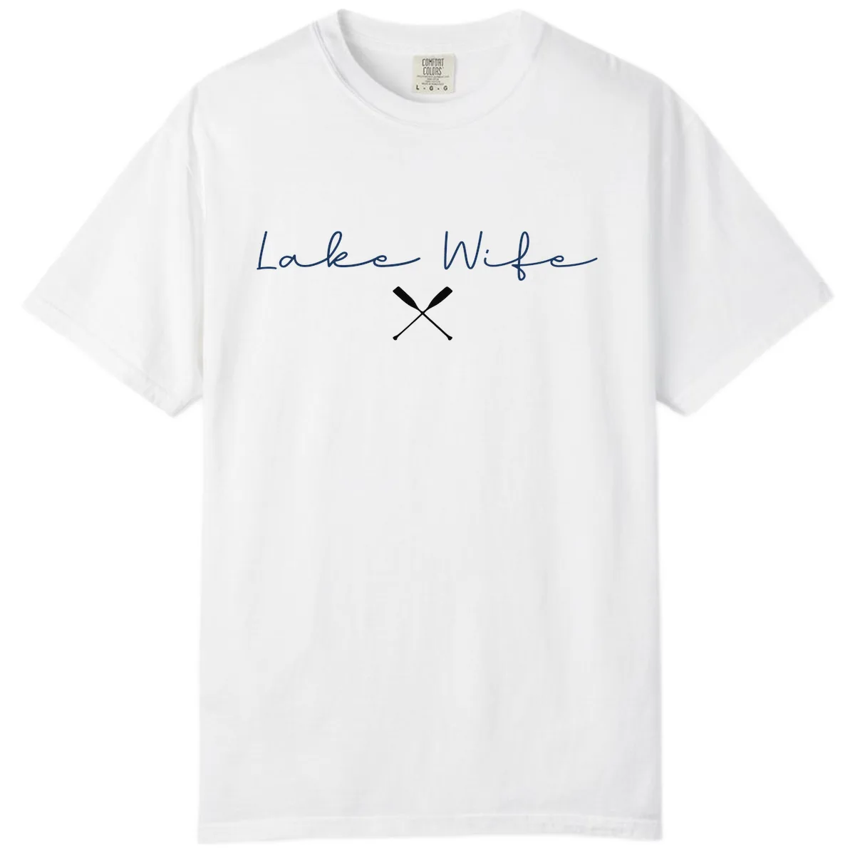 Lake Wife Nautical Design Comfort Color in White