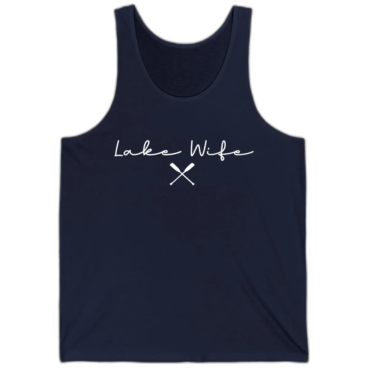 Lake Wife Nautical Design Tank in Navy