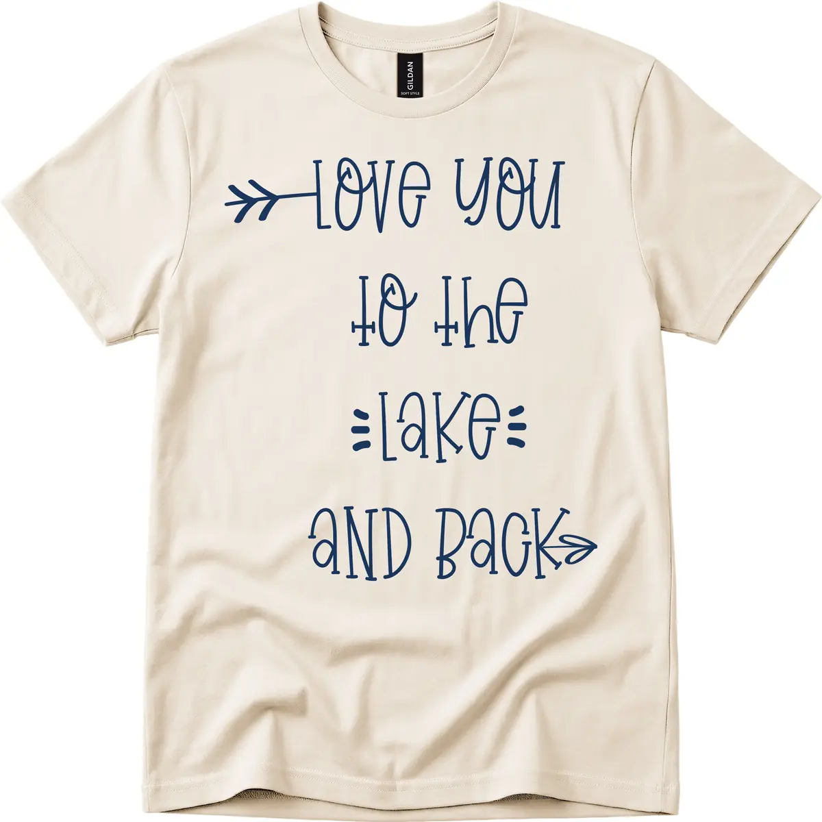 Love You To The Lake And Back T-Shirt in Natural