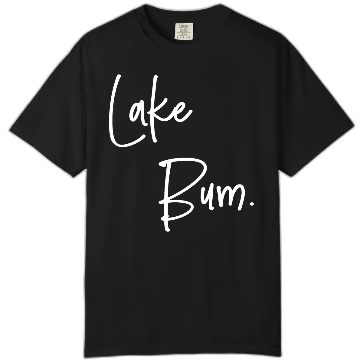 Lake Bum Script Design Comfort Color in Black