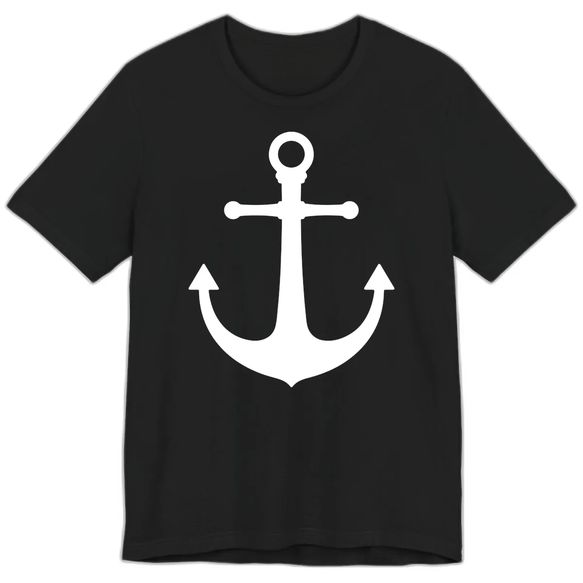Lake Life Anchor Design Premium T-Shirt in Black