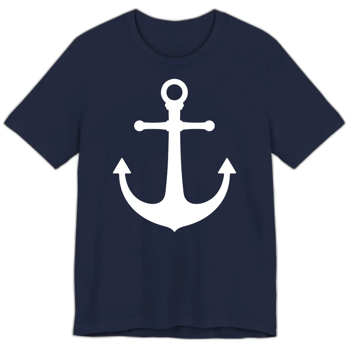 Lake Life Anchor Design Premium T-Shirt in Navy