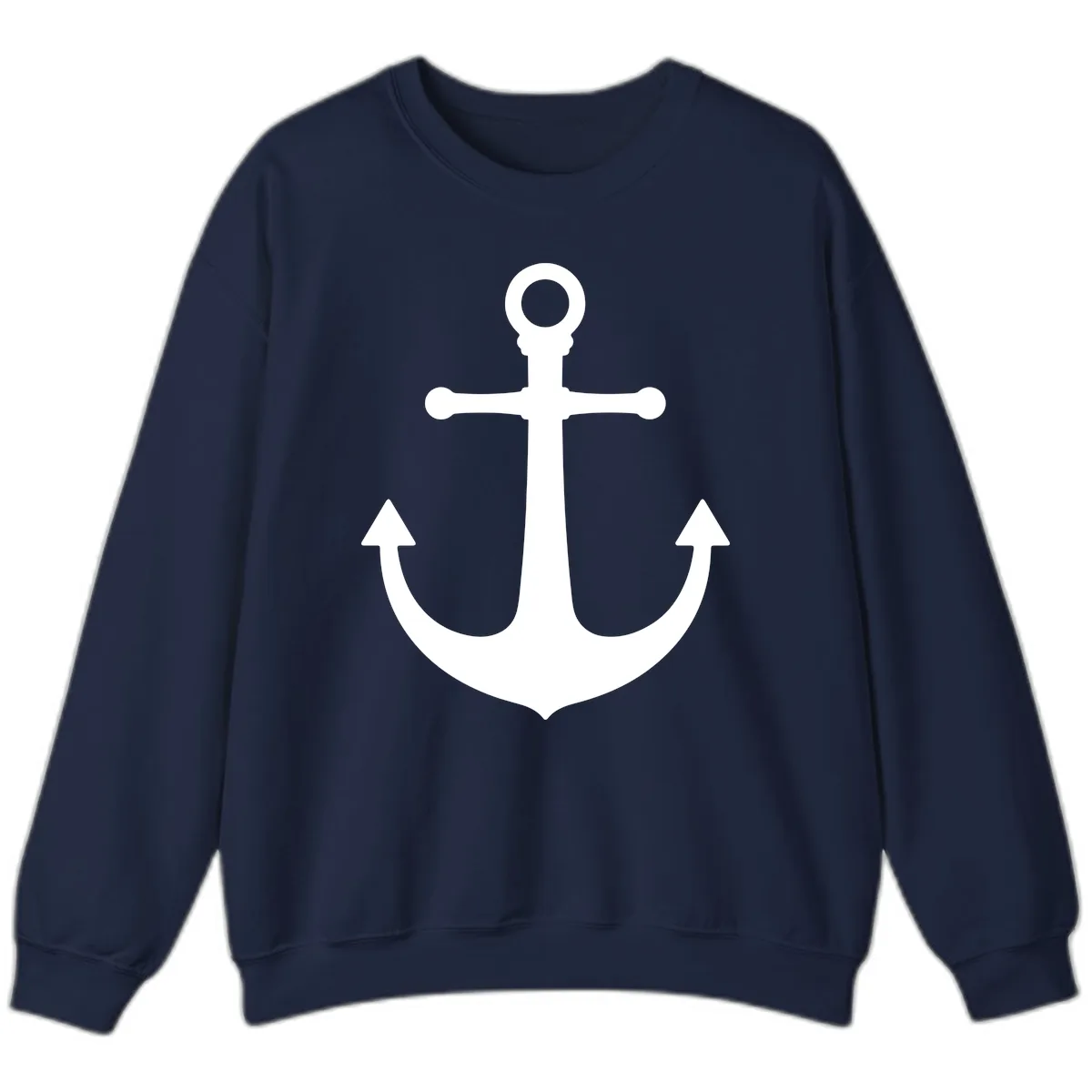 Lake Life Anchor Design Sweatshirt in Navy