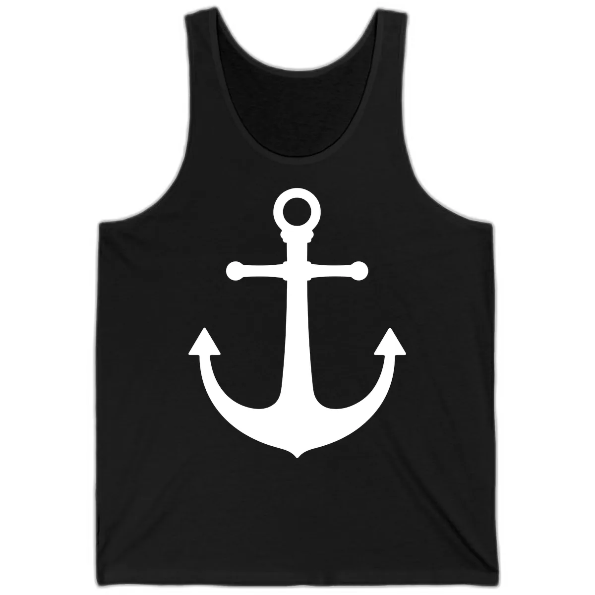 Lake Life Anchor Design Tank in Black