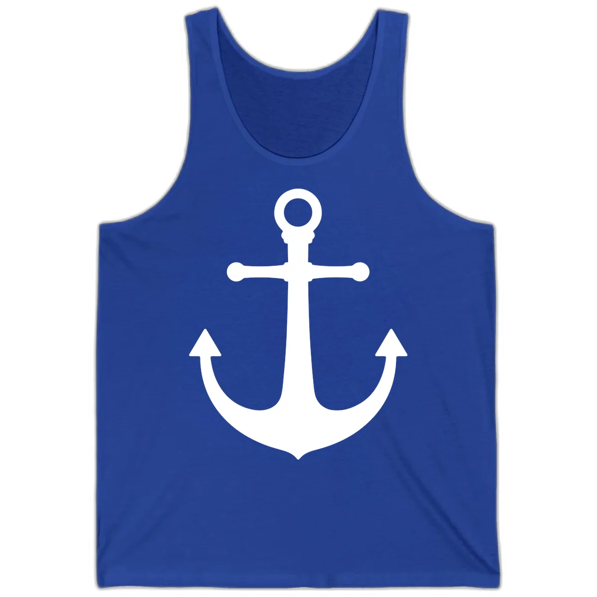 Lake Life Anchor Design Tank in True Royal