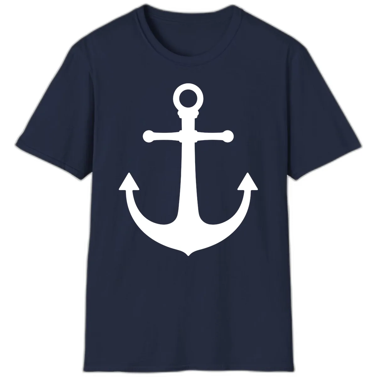 Lake Life Anchor Design T-Shirt in Navy