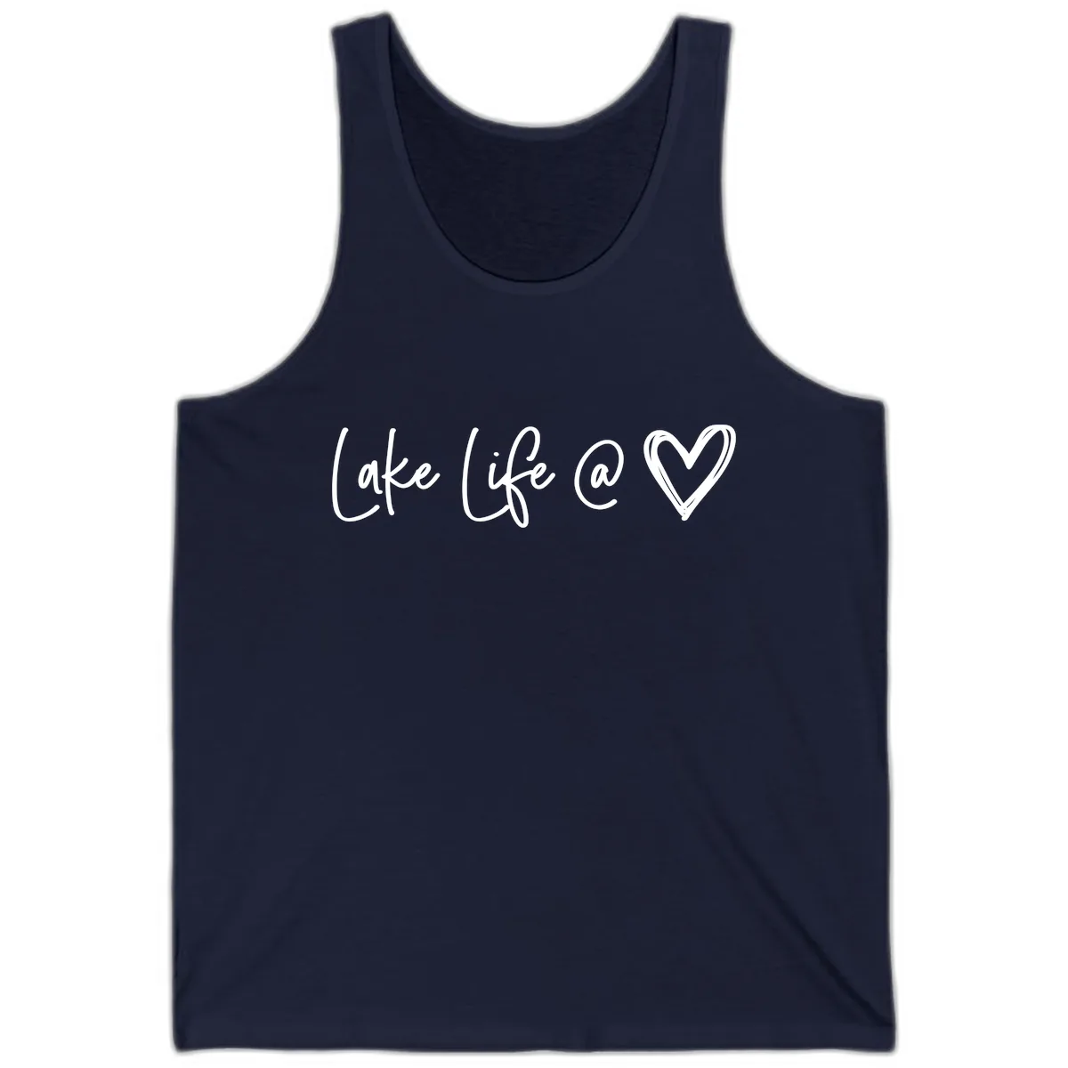 Lake Life Heart Tank in Navy