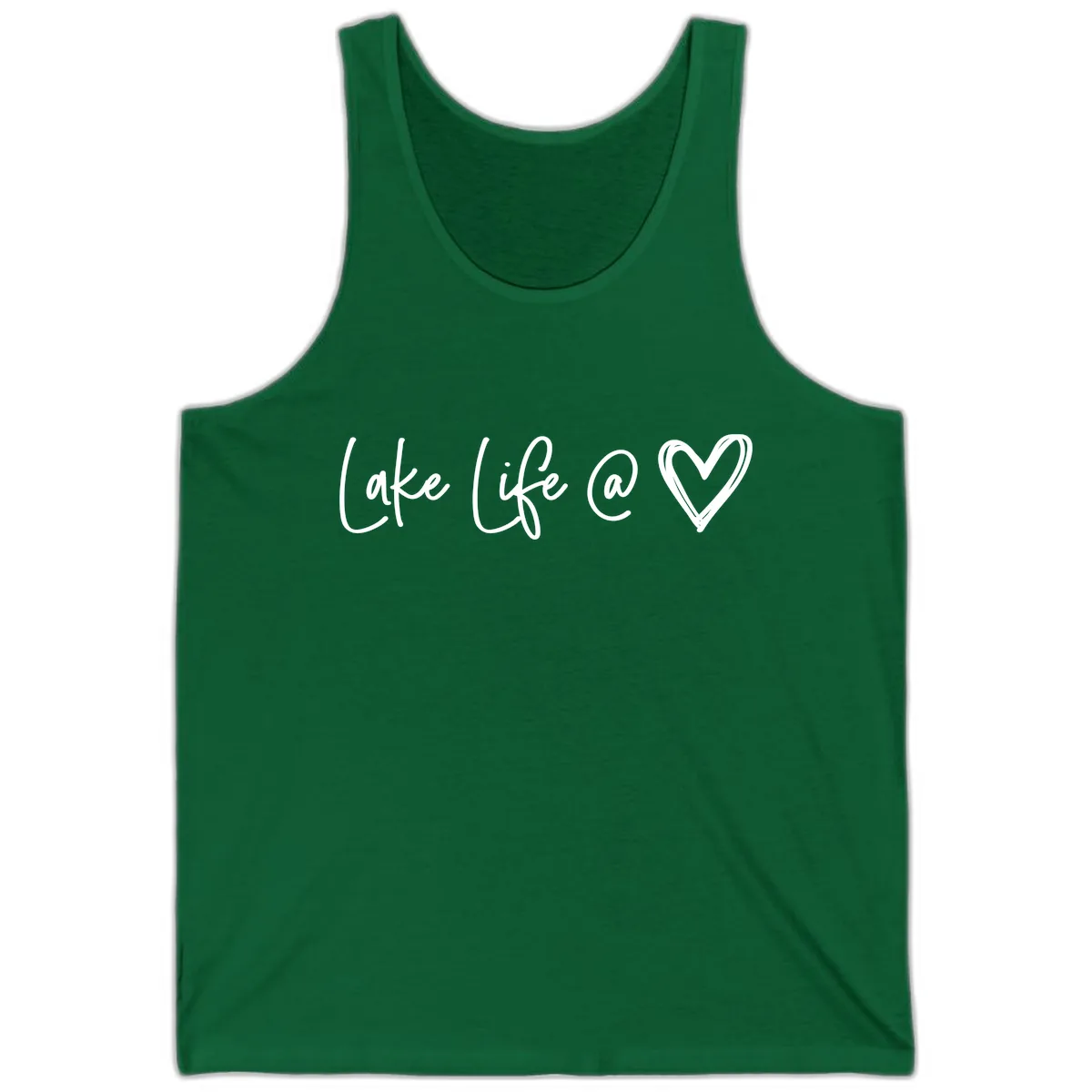 Lake Life Heart Tank in Kelly