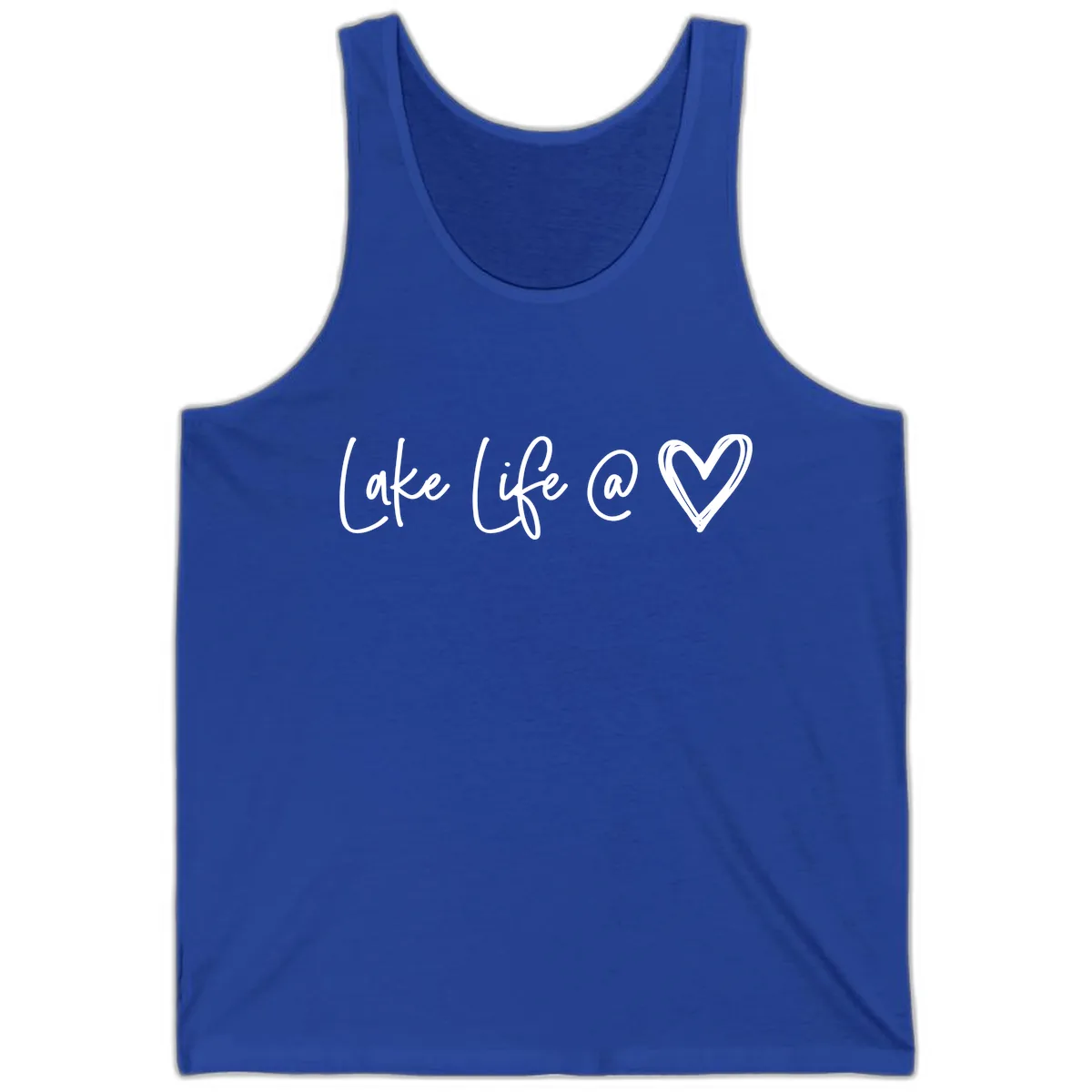 Lake Life Heart Tank in True Royal