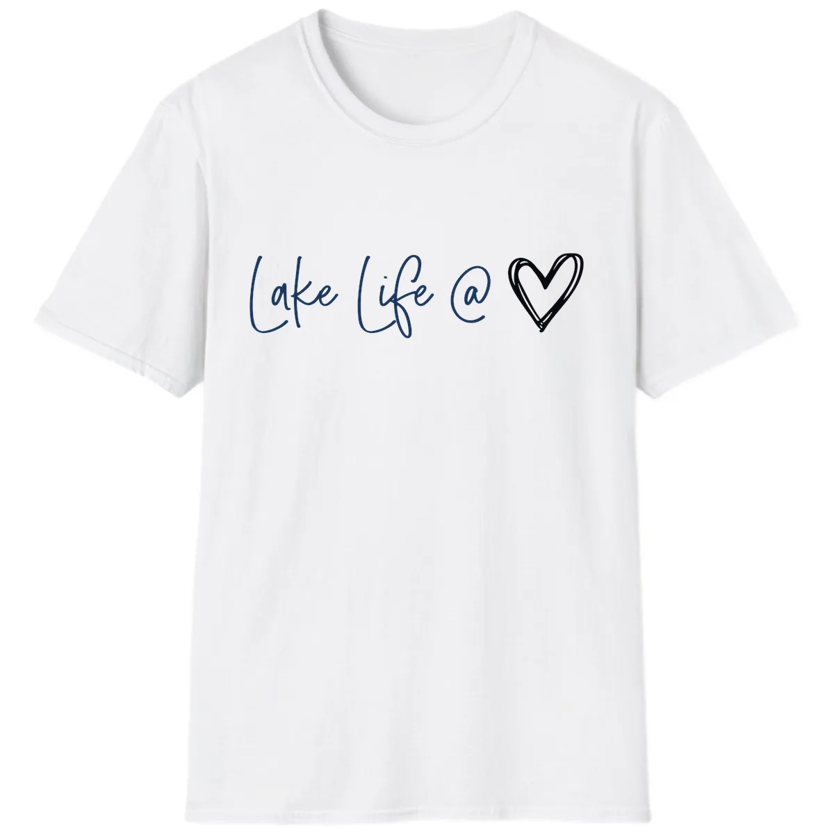 Lake Life Heart T-Shirt in White