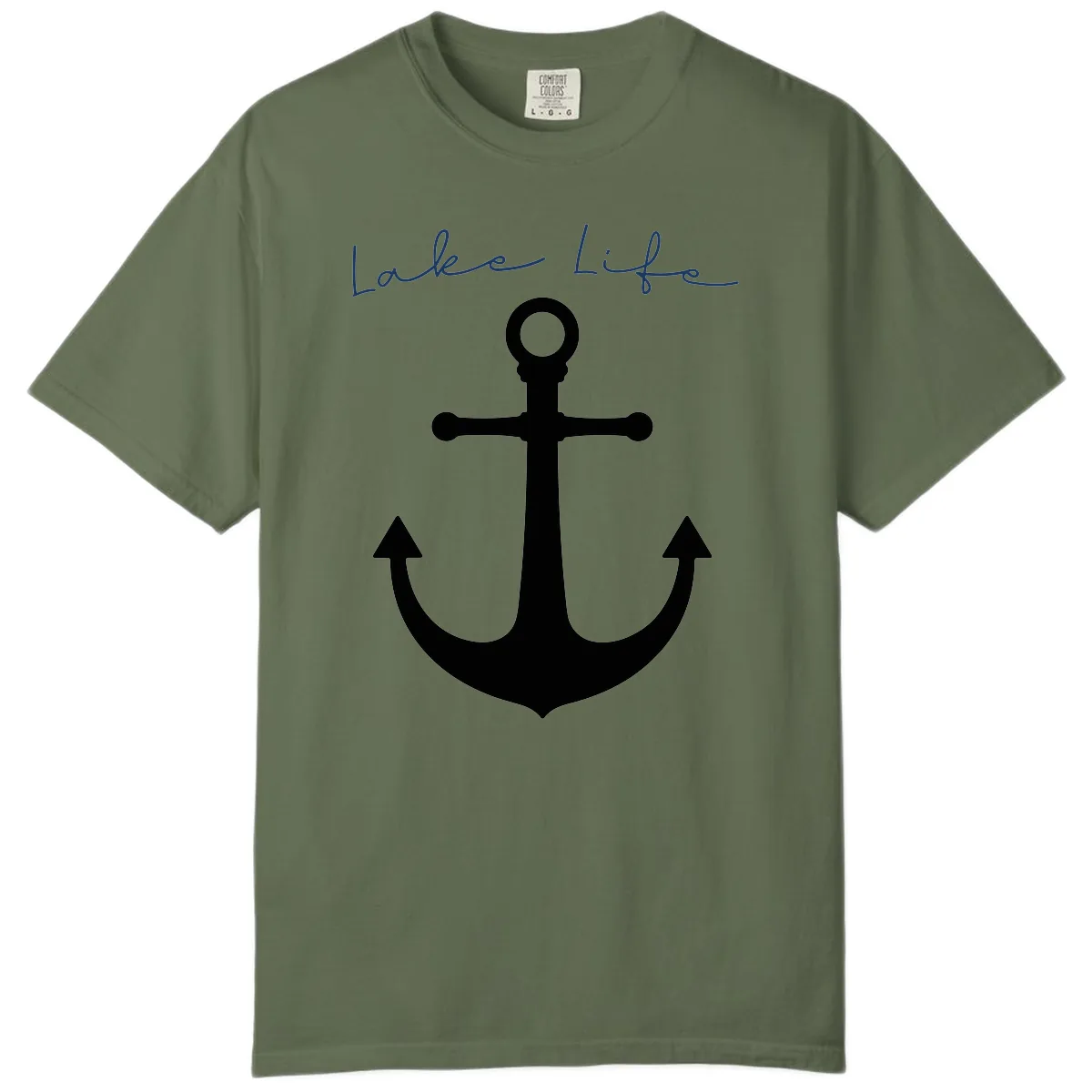 Lake Life Anchor Design Comfort Color in Sage