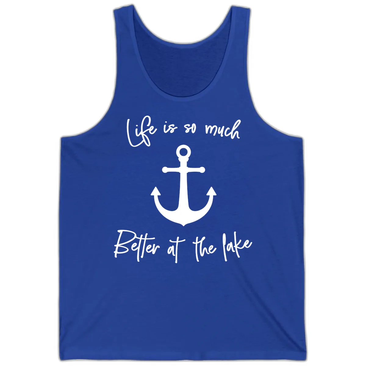 Life is Better at the Lake Anchor Tank in True Royal