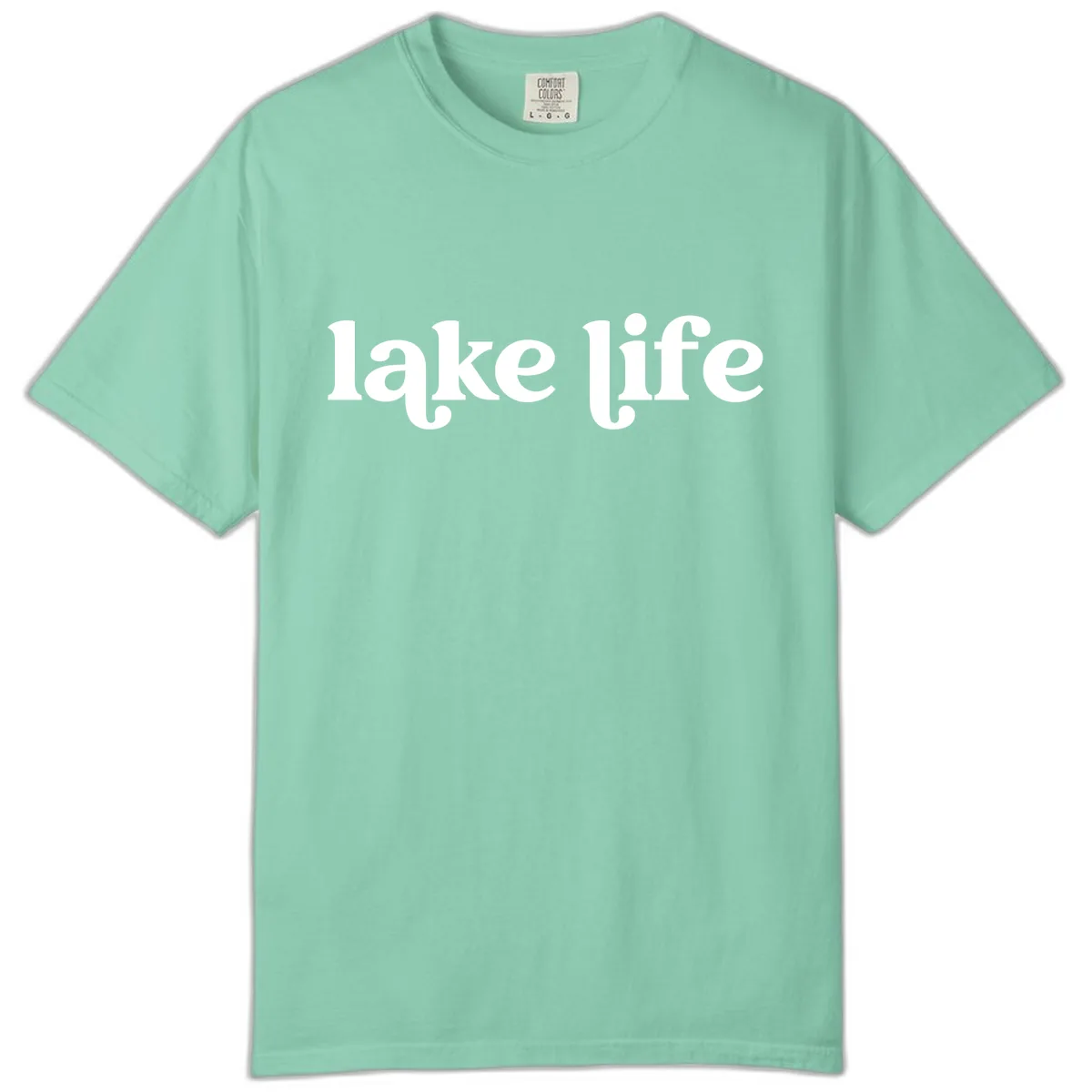 Lake Life Typography Design Comfort Color in Island Reef