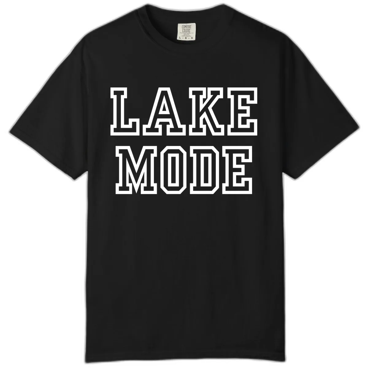 Lake Mode Typography Design Comfort Color in Black