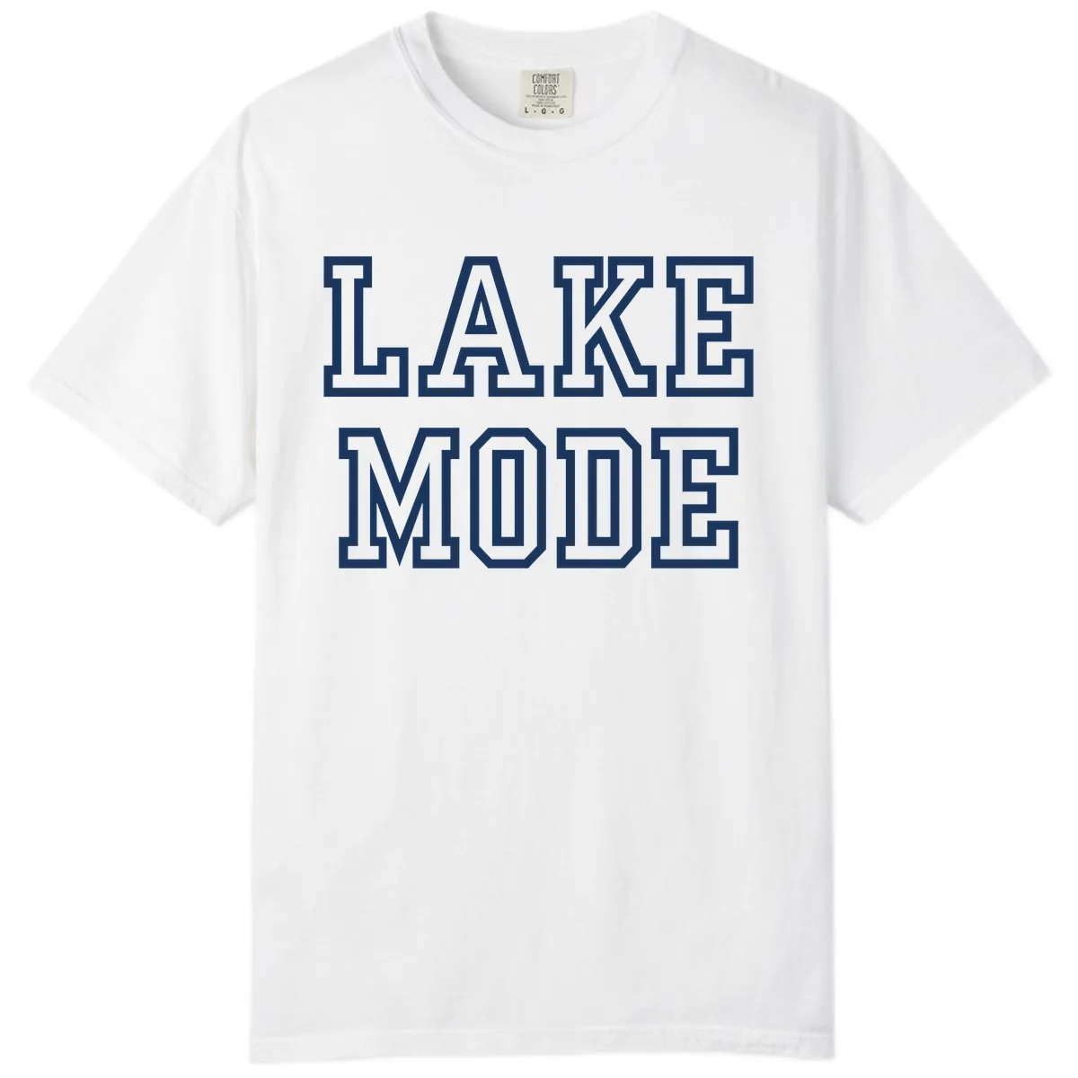 Lake Mode Typography Design Comfort Color in White