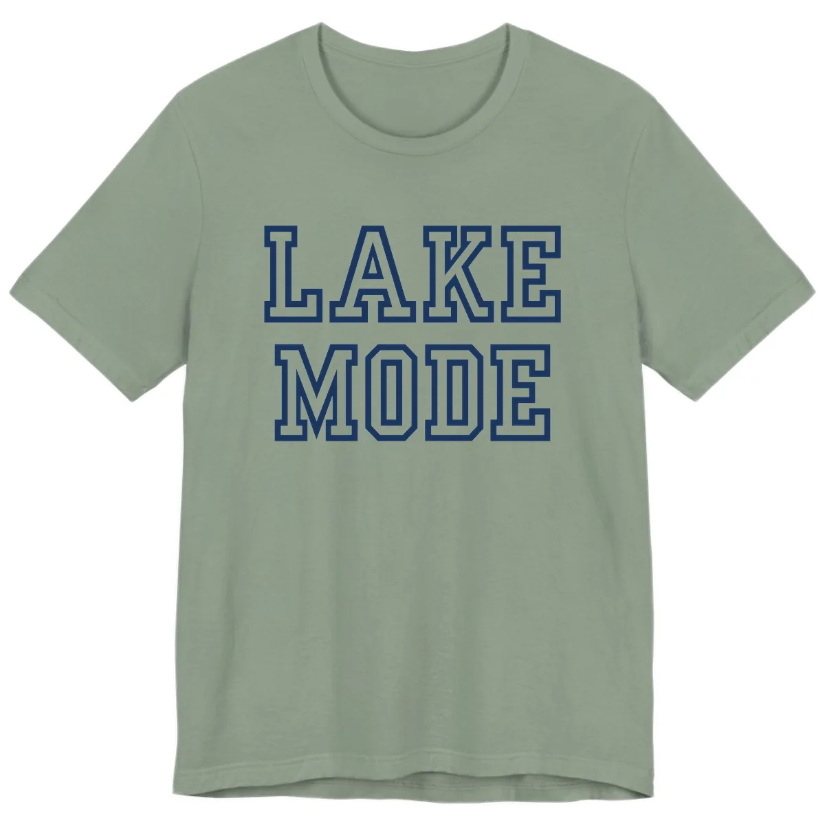 Lake Mode Typography Design Premium T-Shirt in Sage