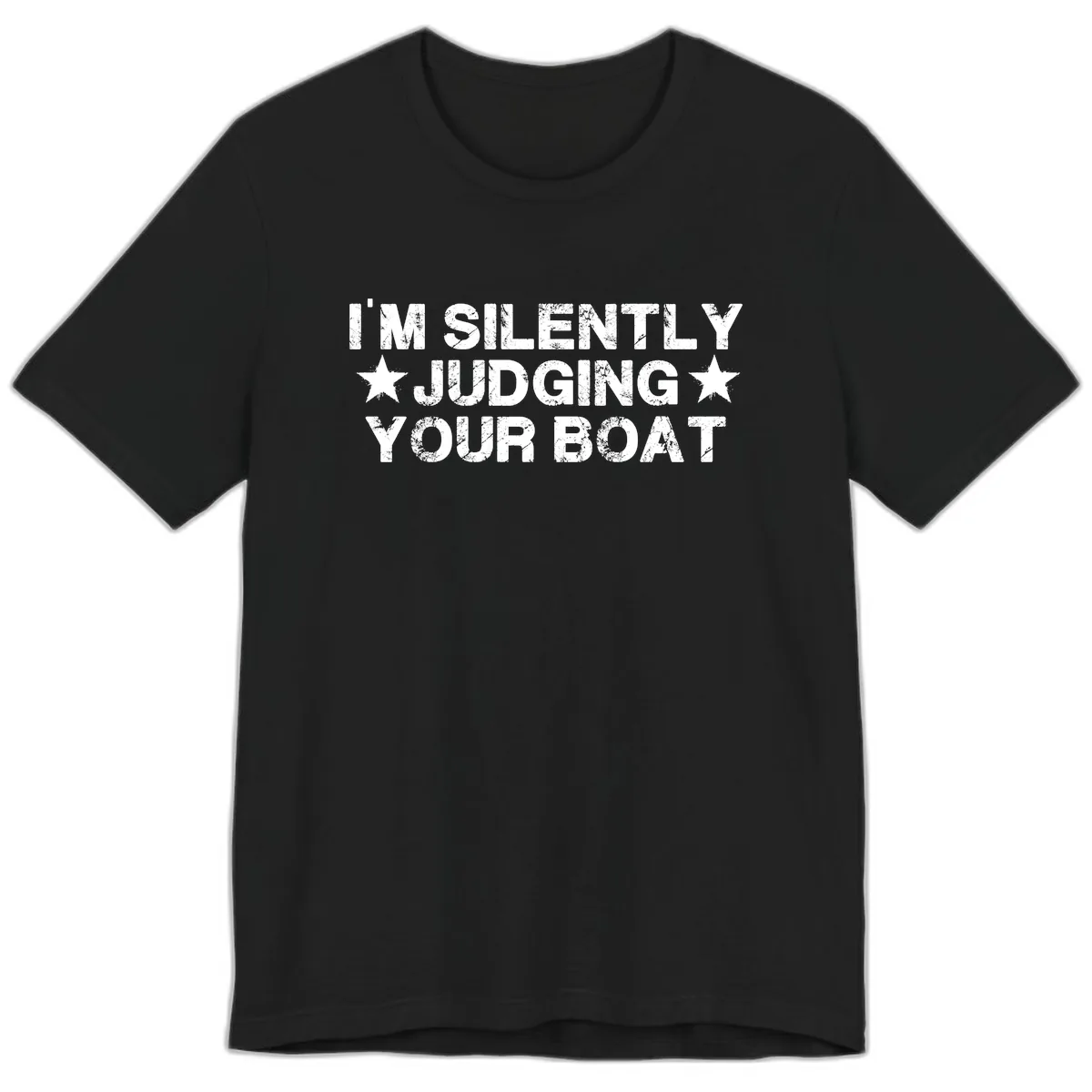 I'm Silently Judging Your Boat Premium T-Shirt in Black