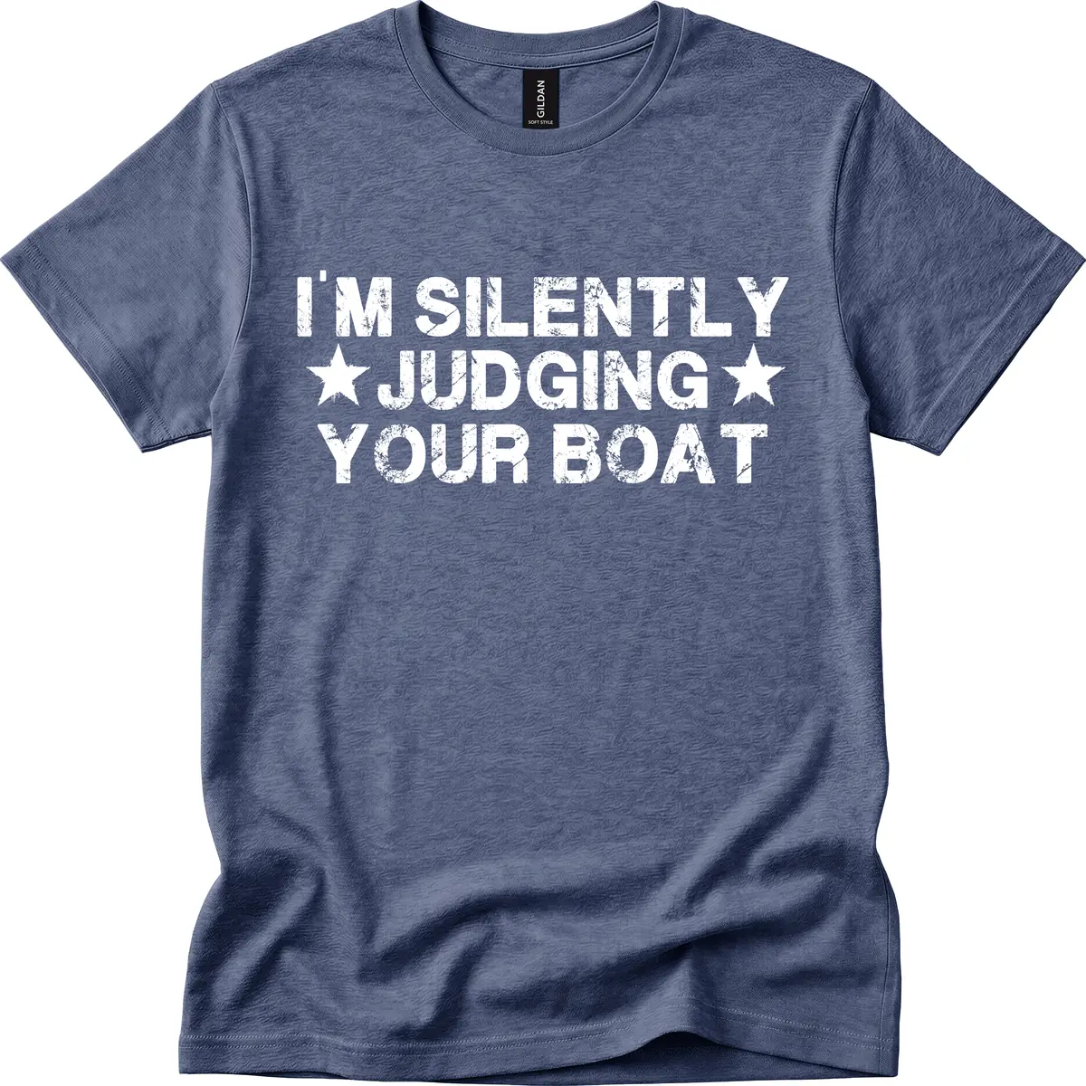 I'm Silently Judging Your Boat T-Shirt in Heather Navy