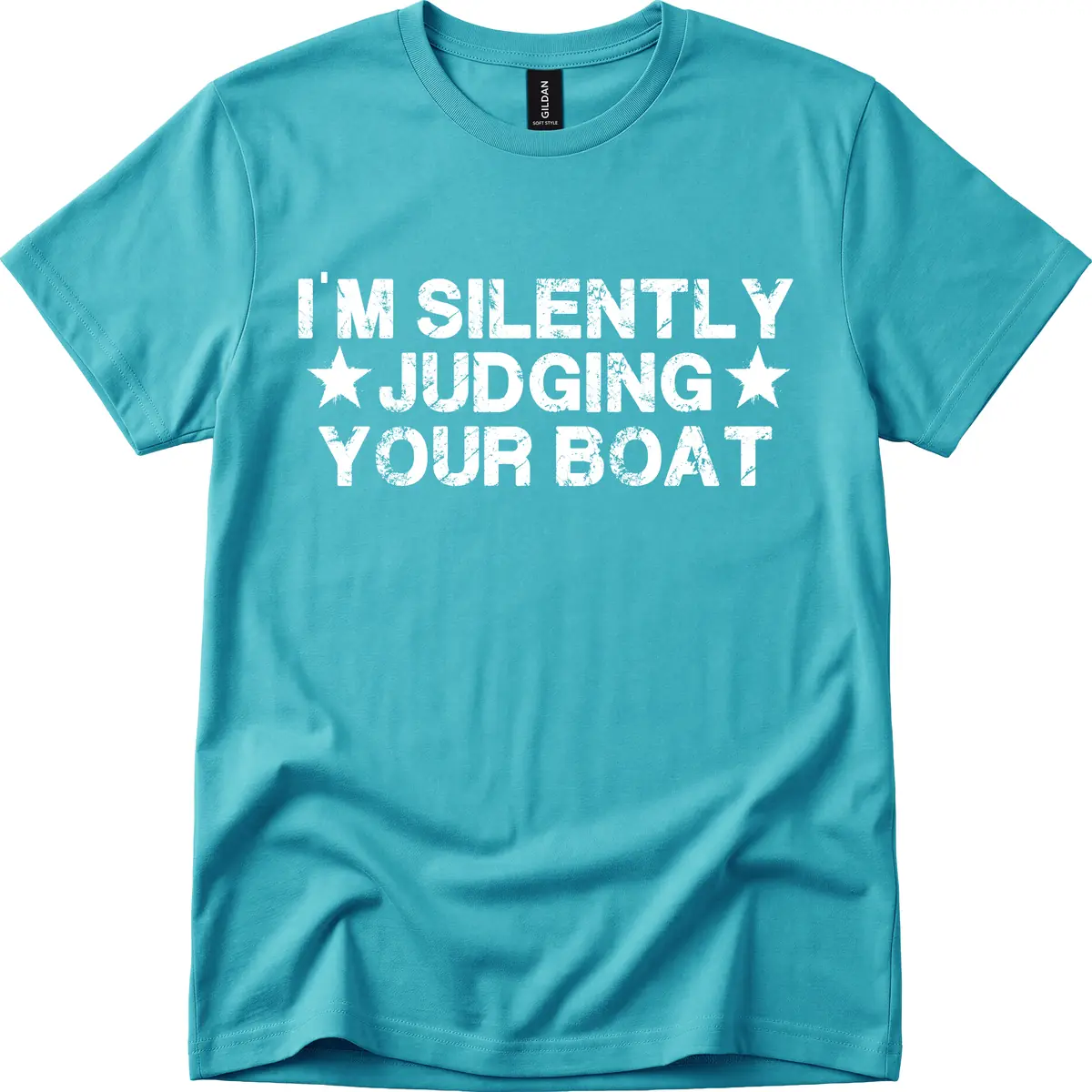 I'm Silently Judging Your Boat T-Shirt in Tropical Blue