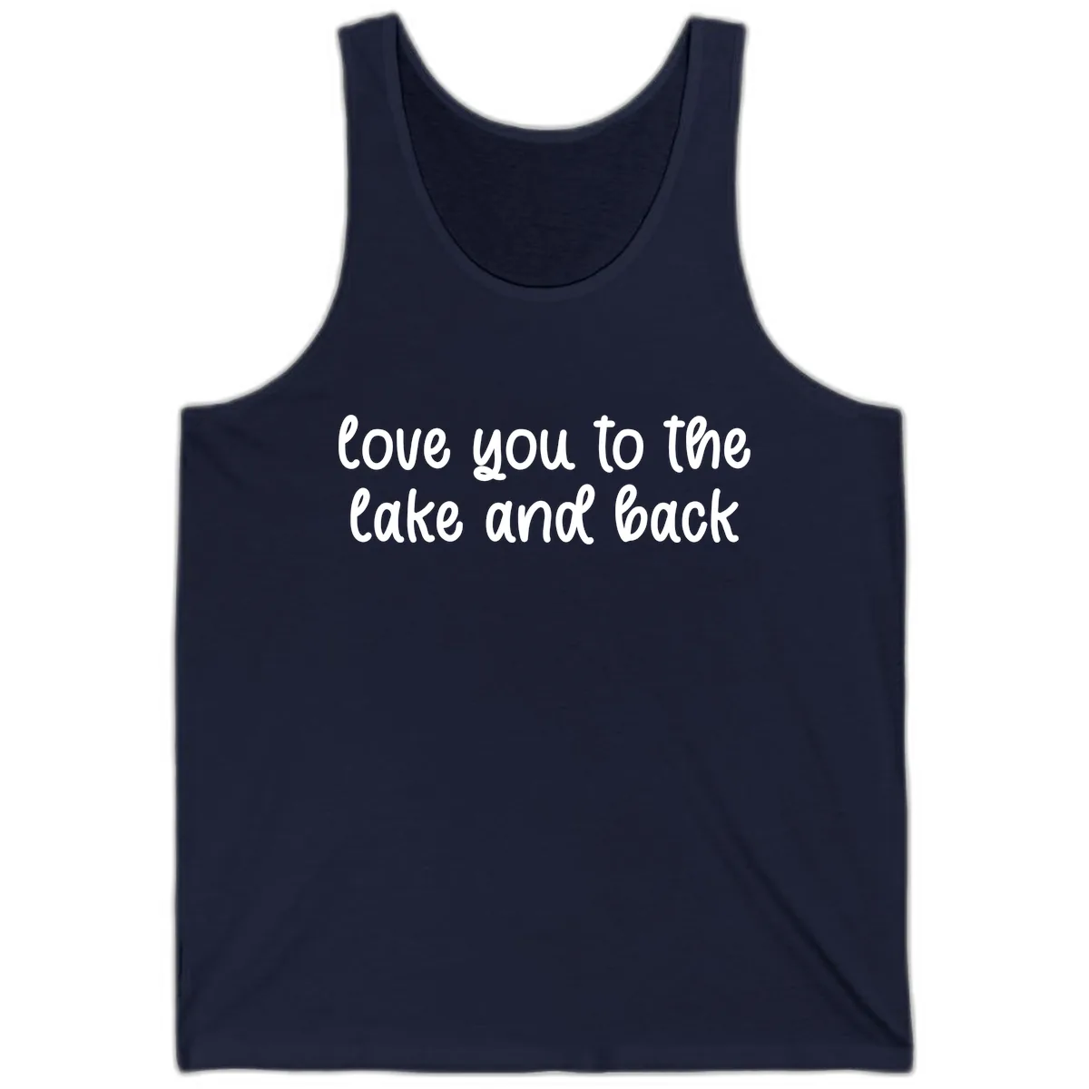 Love You To The Lake and Back Tank in Navy