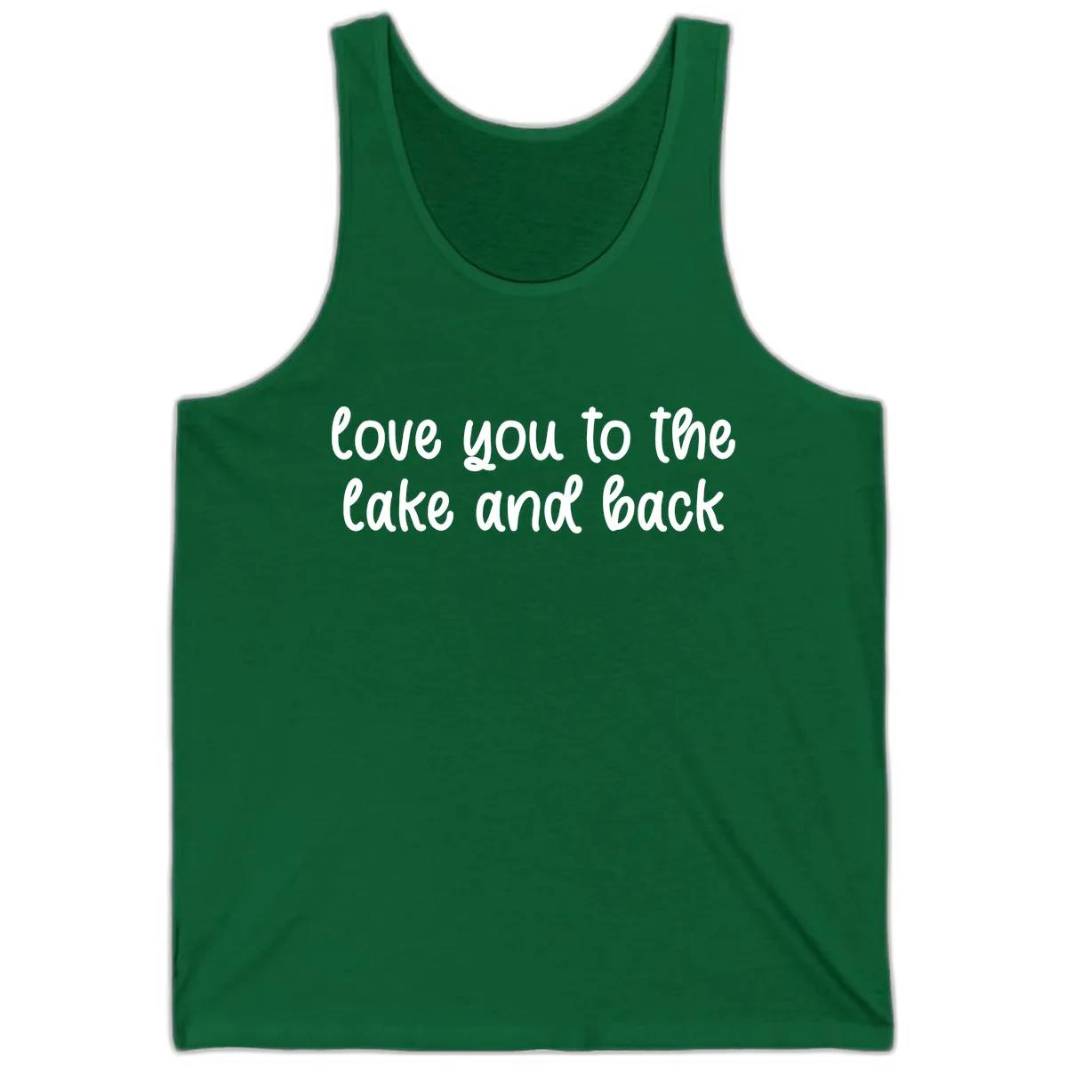 Love You To The Lake and Back Tank in Kelly