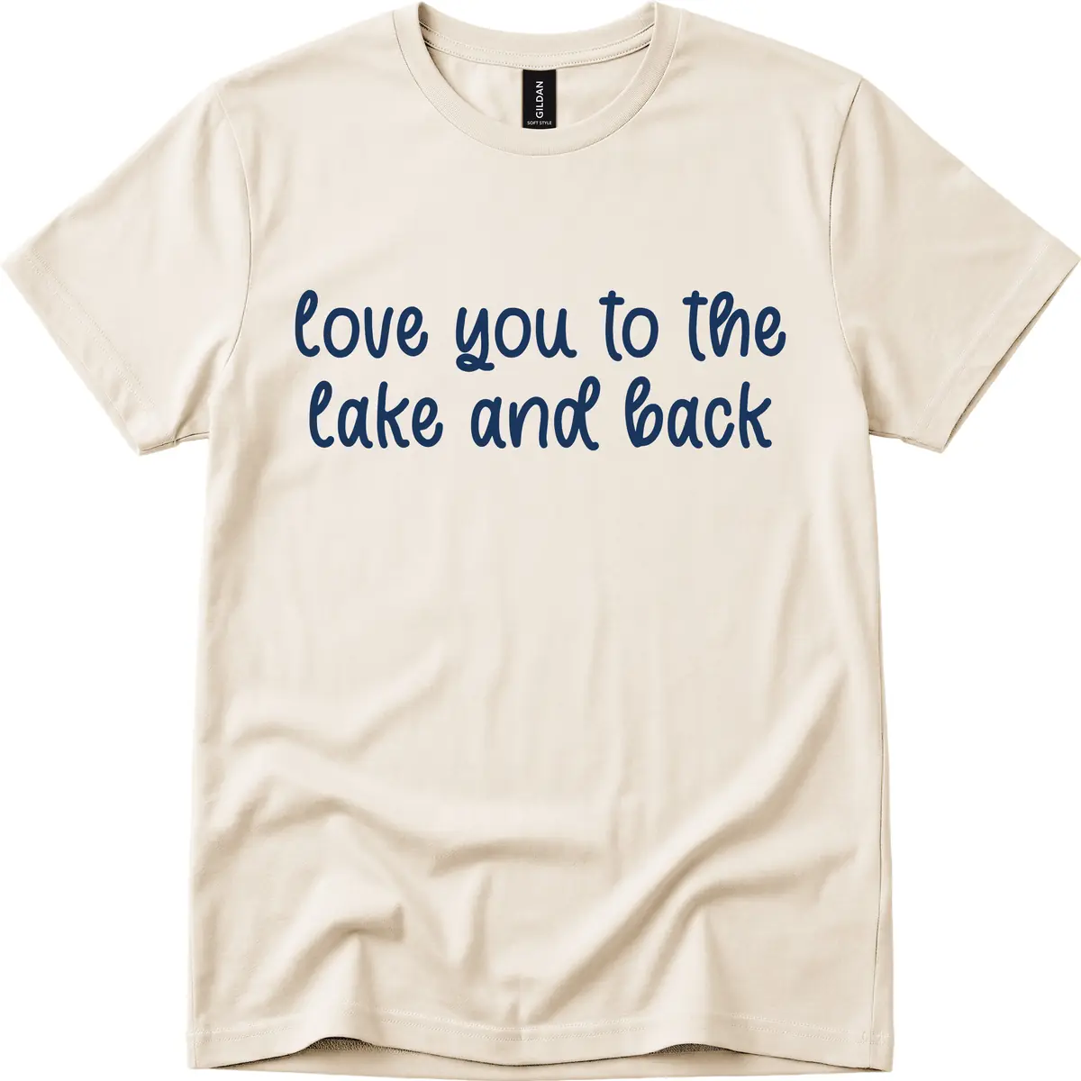 Love You To The Lake and Back T-Shirt in Natural