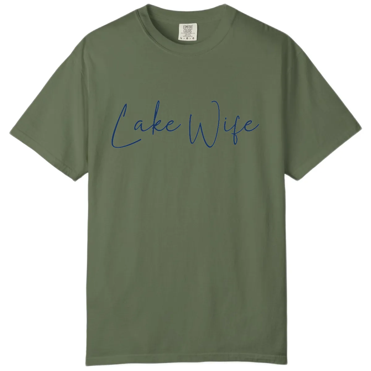 Lake Wife Script Design Comfort Color in Sage