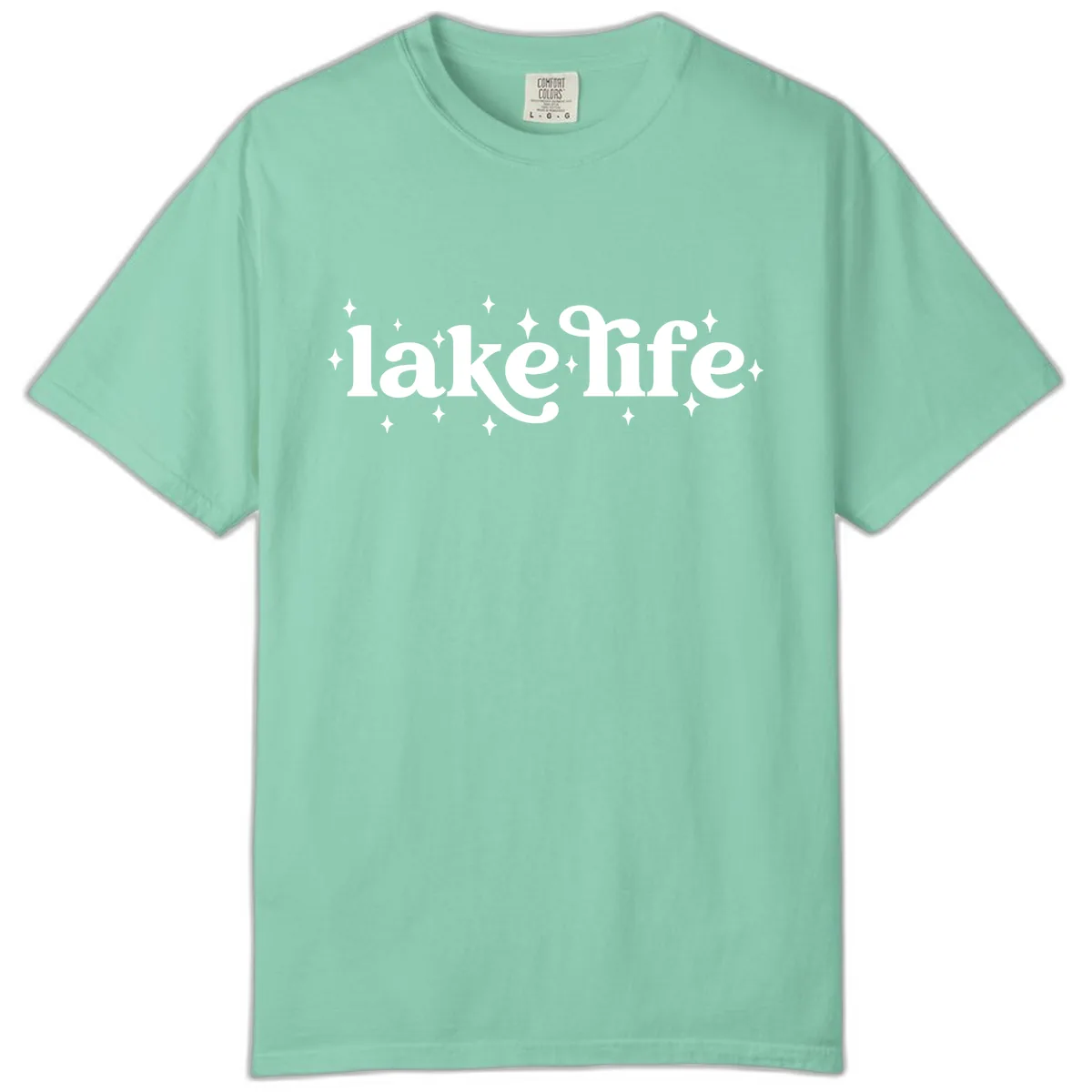 Lake Life Sparkle Design Comfort Color in Island Reef