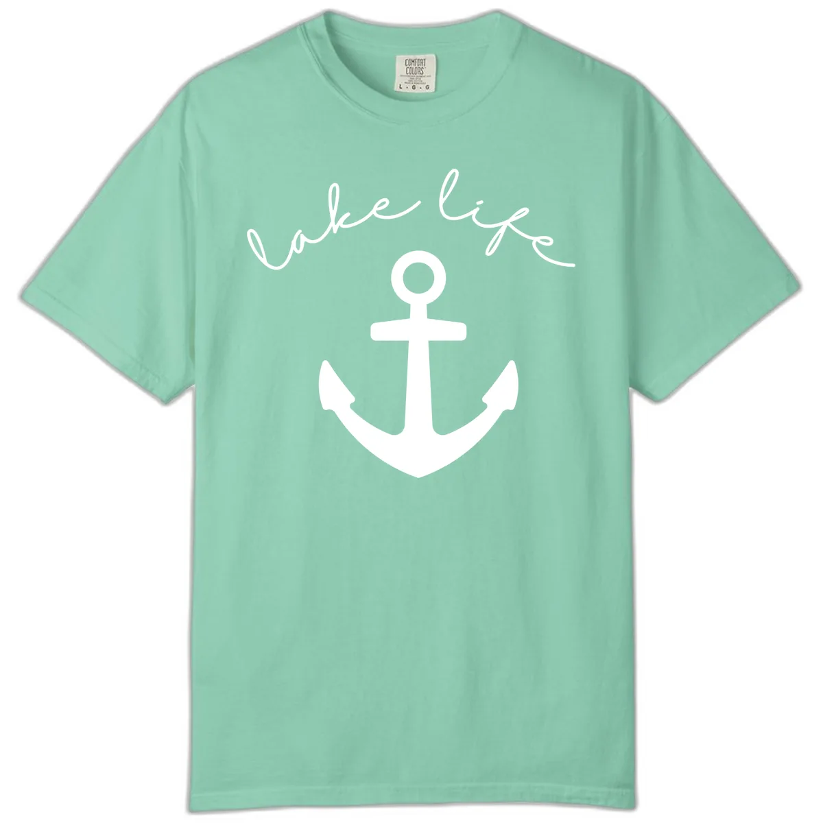 Lake Life Anchor Design Comfort Color in Island Reef
