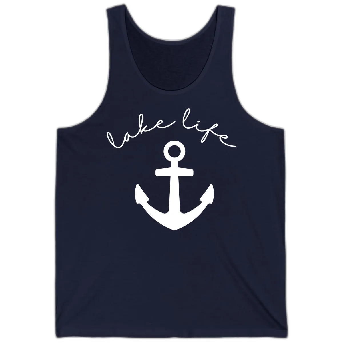 Lake Life Anchor Design Tank in Navy