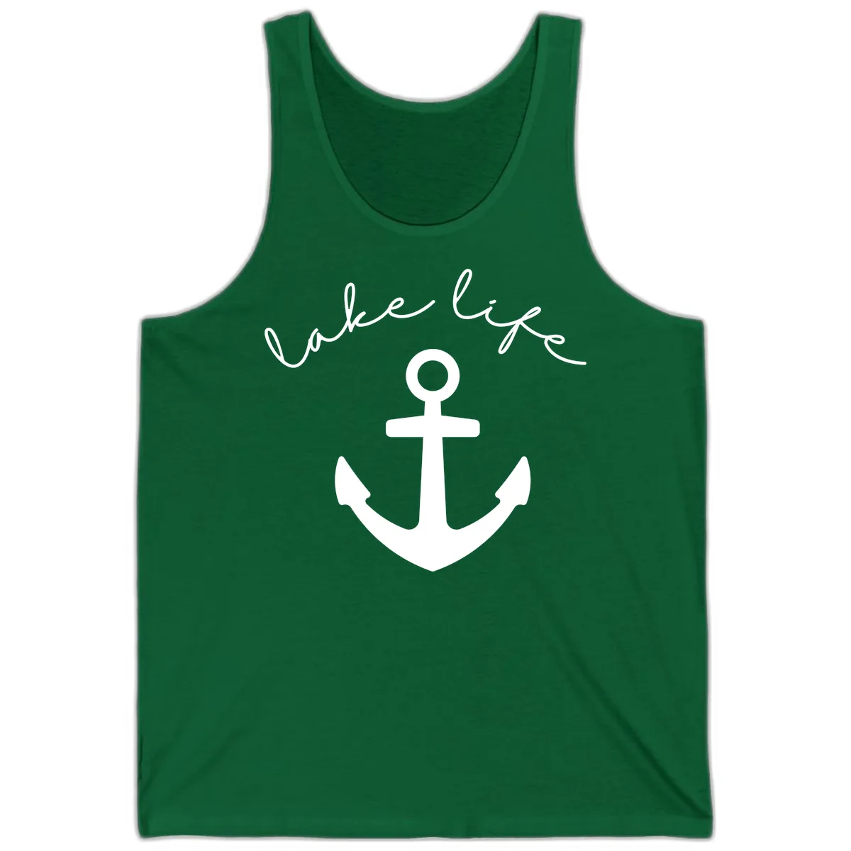 Lake Life Anchor Design Tank in Kelly