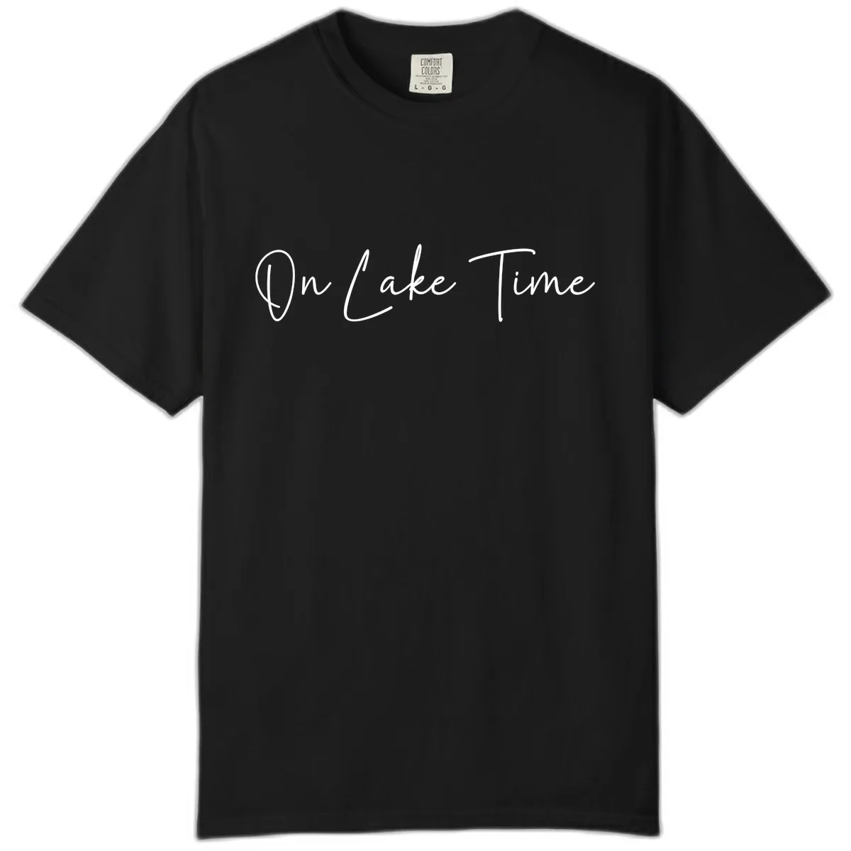 On Lake Time Script Design Comfort Color in Black