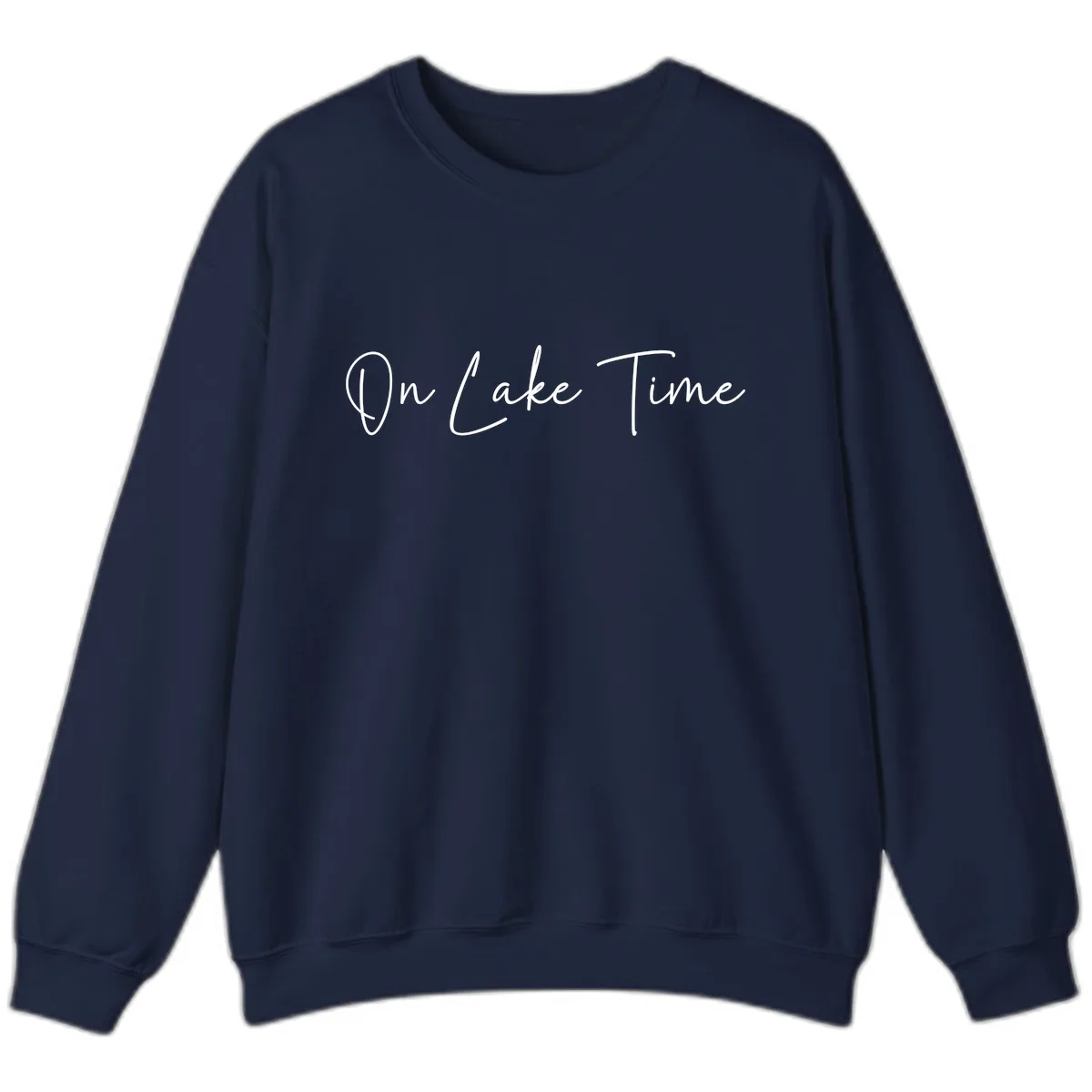 On Lake Time Script Design Sweatshirt in Navy