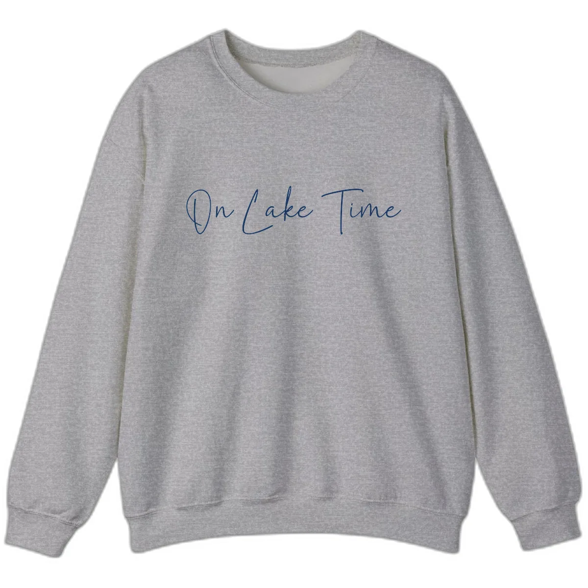 On Lake Time Script Design Sweatshirt in Sport Grey