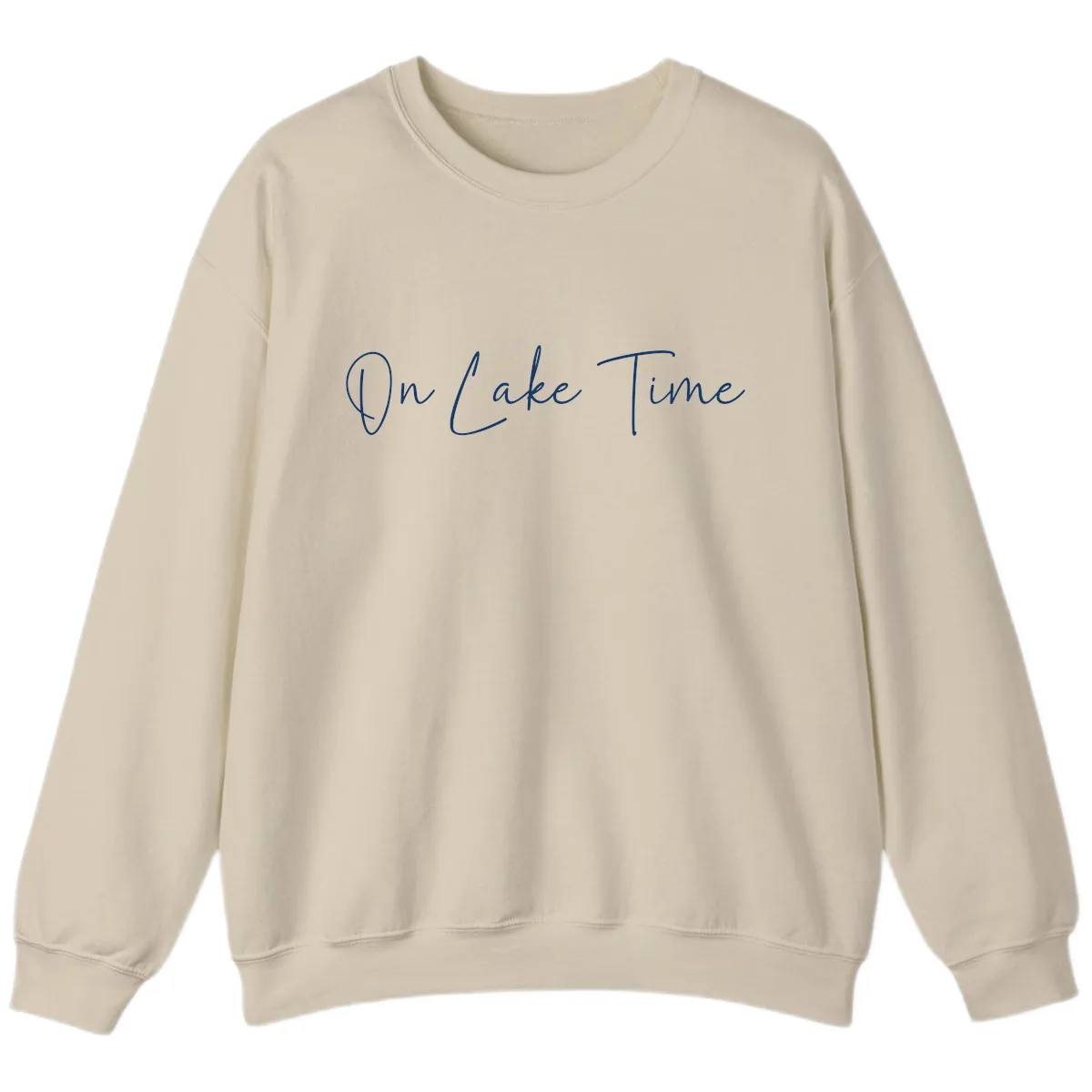 On Lake Time Script Design Sweatshirt in Sand