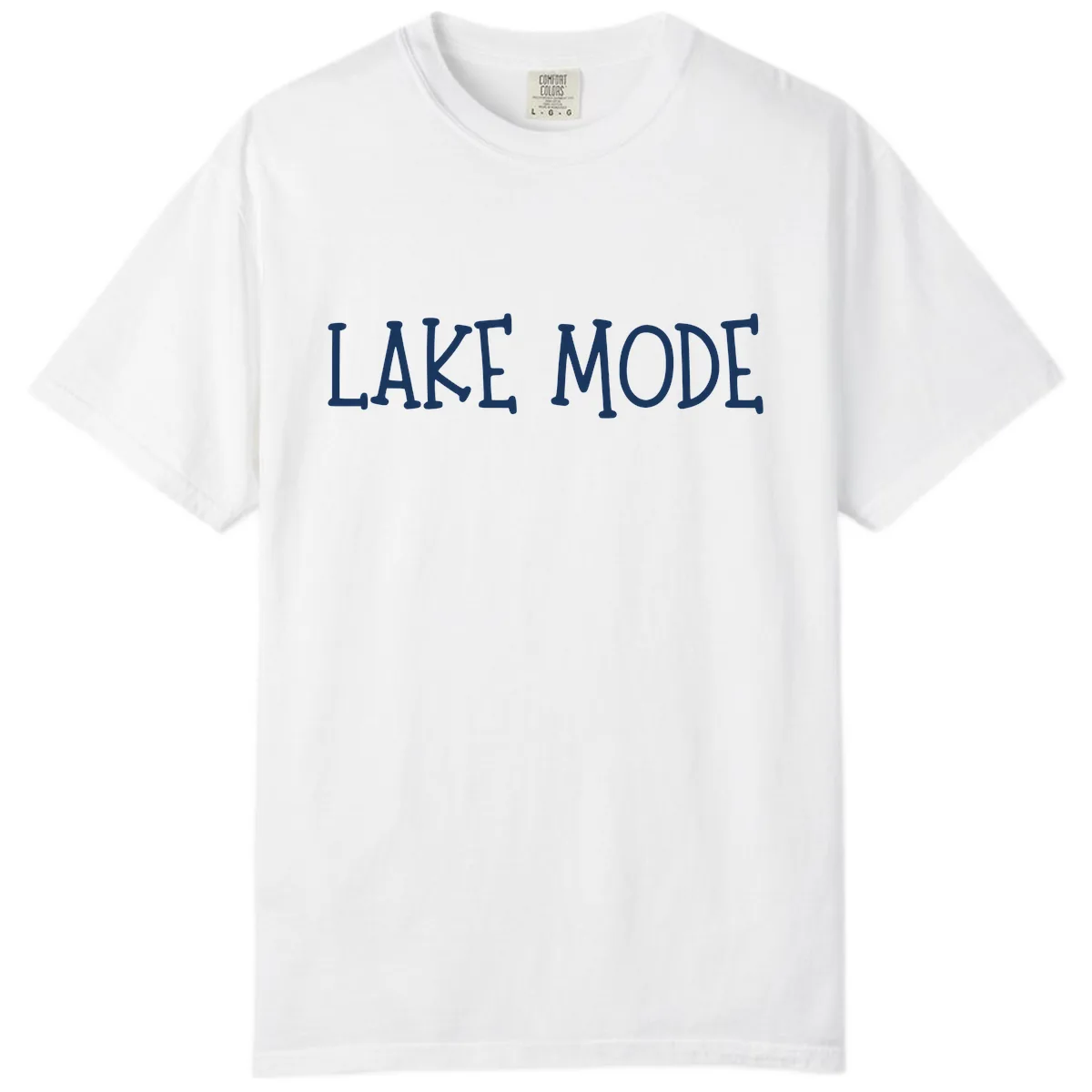 Lake Mode Typography Design Comfort Color in White
