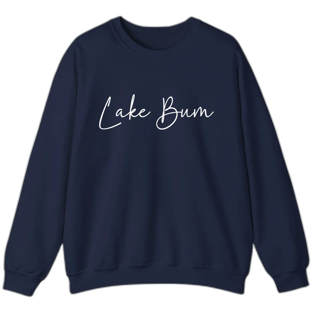 Lake Bum Script Logo Sweatshirt in Navy