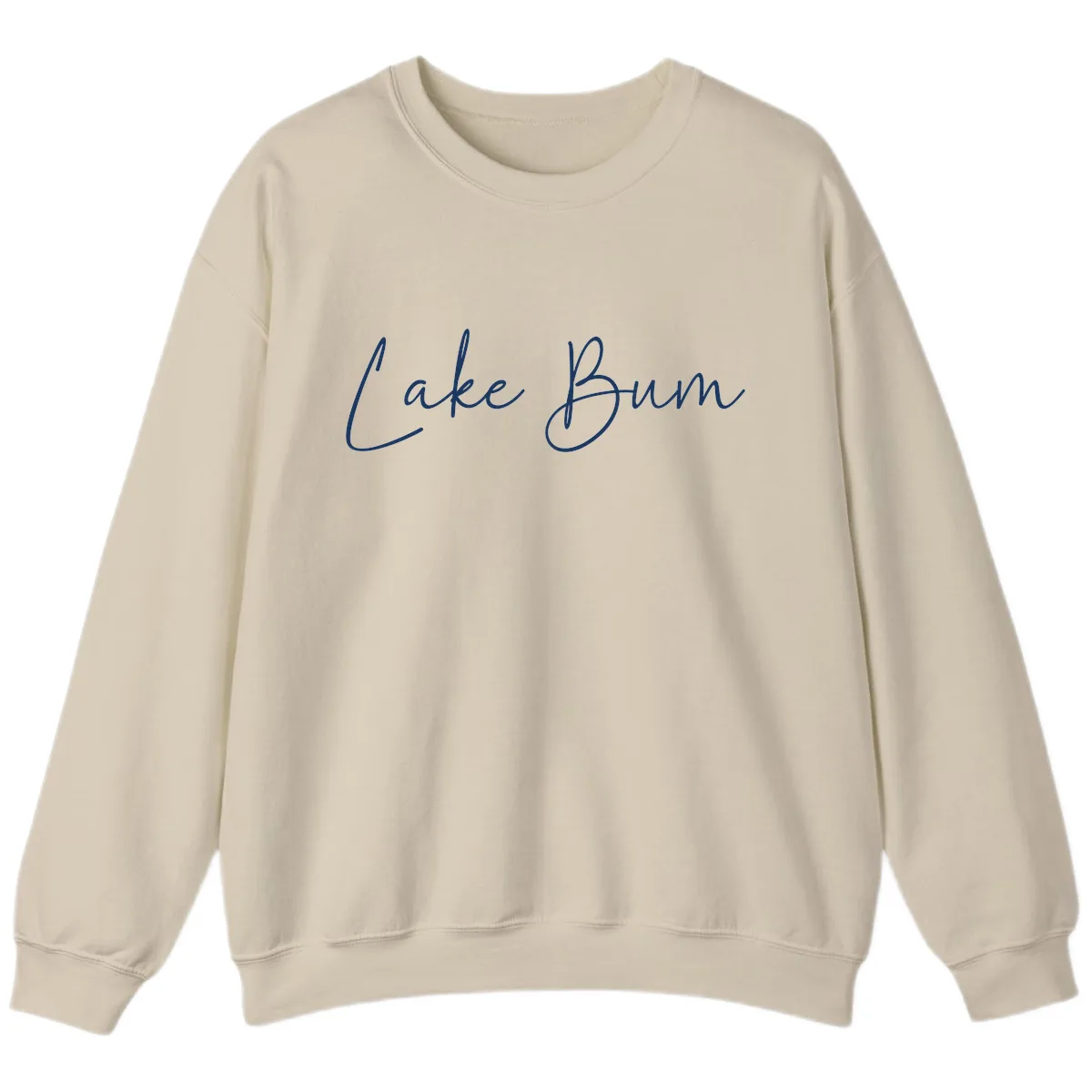Lake Bum Script Logo Sweatshirt in Sand