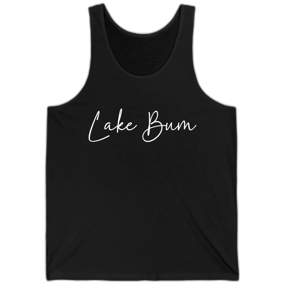 Lake Bum Script Logo Tank in Black
