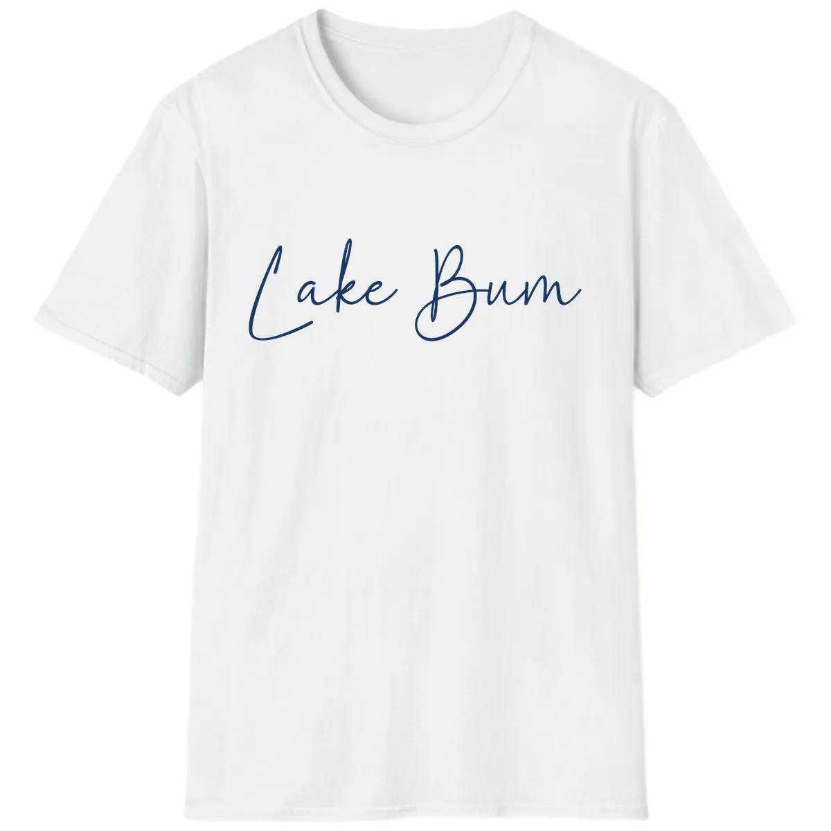Lake Bum Script Logo T-Shirt in White