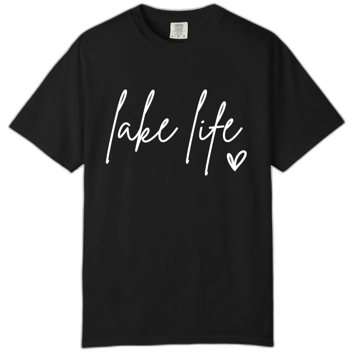 Lake Life Script Design Comfort Color in Black