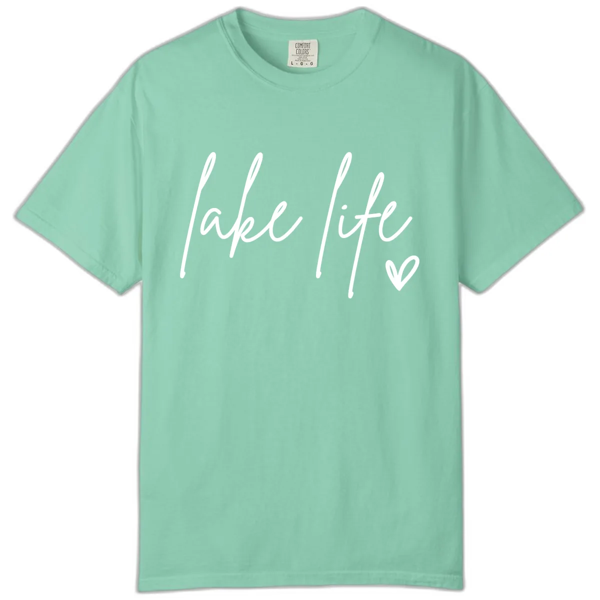 Lake Life Script Design Comfort Color in Island Reef
