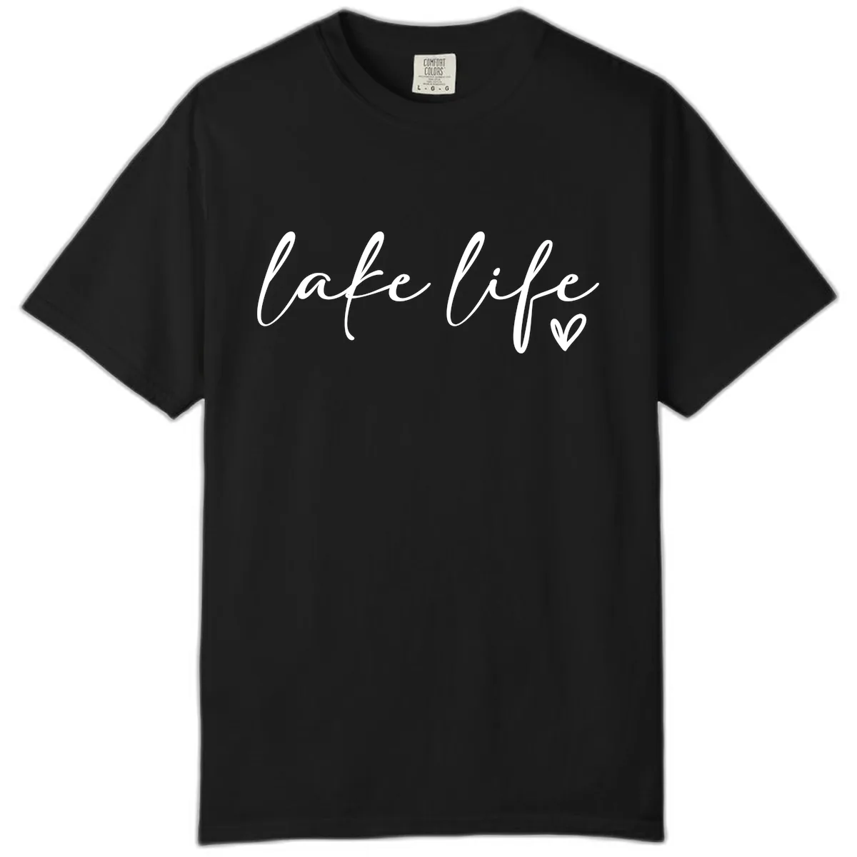 Lake Life Script Design Comfort Color in Black